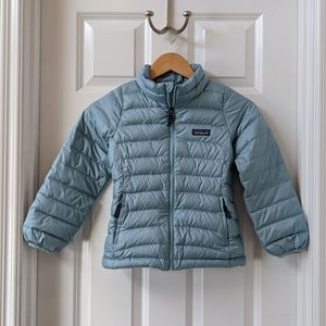 PATAGONIA Girl's Down Sweater in Berlin Blue